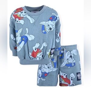 Paw Patrol 2-piece Matching Sweatshirt & Shorts Set